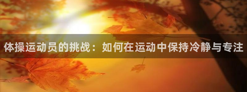 欧亿体育官方正版app集团logo：体操运动员的挑战：如何在